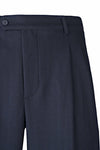 Double Pleated Wide-Fit Straight Trousers