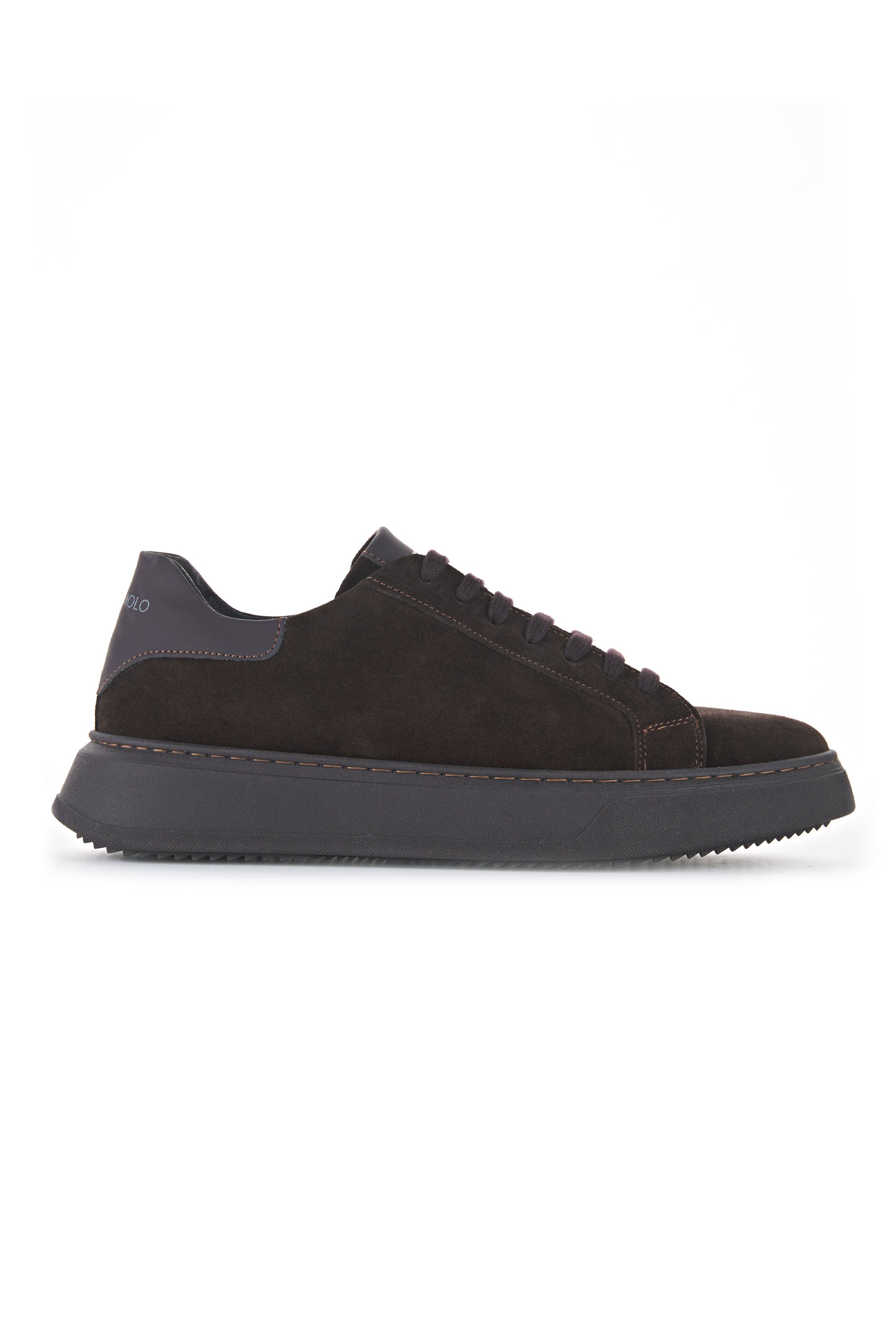 Platform sneaker black suede hot sale leather