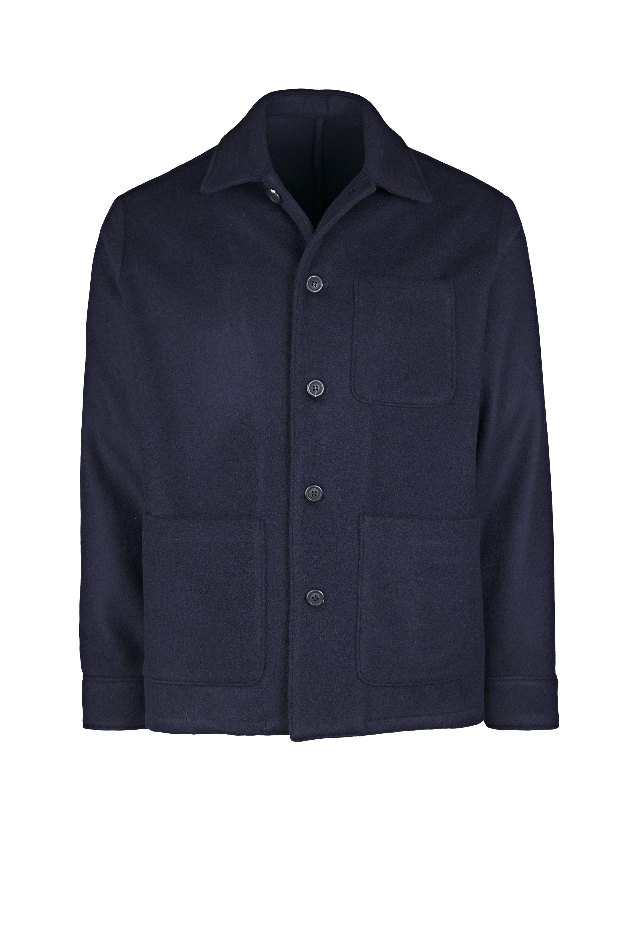 Wool blend chore jacket top