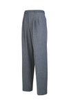 Double Pleated Wide-Fit Straight Trousers