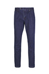 Double-Pleated Denim Trousers