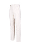 Pantaloni chino in twill di cotone elasticizzato con pince