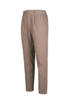 Pantaloni chino in twill di cotone elasticizzato con pince