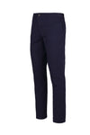 Pantaloni chino in twill di cotone elasticizzato con pince