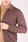 Buttoned Retained-Stitch Cardigan