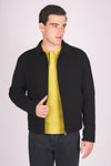 Zipped Jacket with Wool Double-Fabric