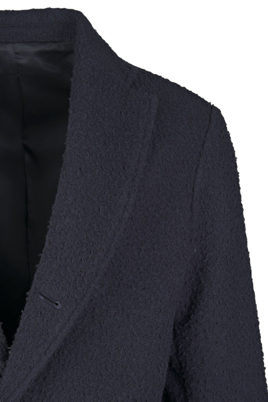 Single-Breasted Casentino Wool Coat