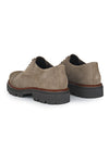 Lug Sole Suede Derby Shoes