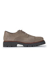 Lug Sole Suede Derby Shoes