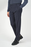 Bi-Stretch Wool Double-Pleats Trousers