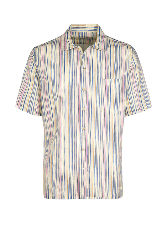 Linen & Cotton Striped Fancy Shirt