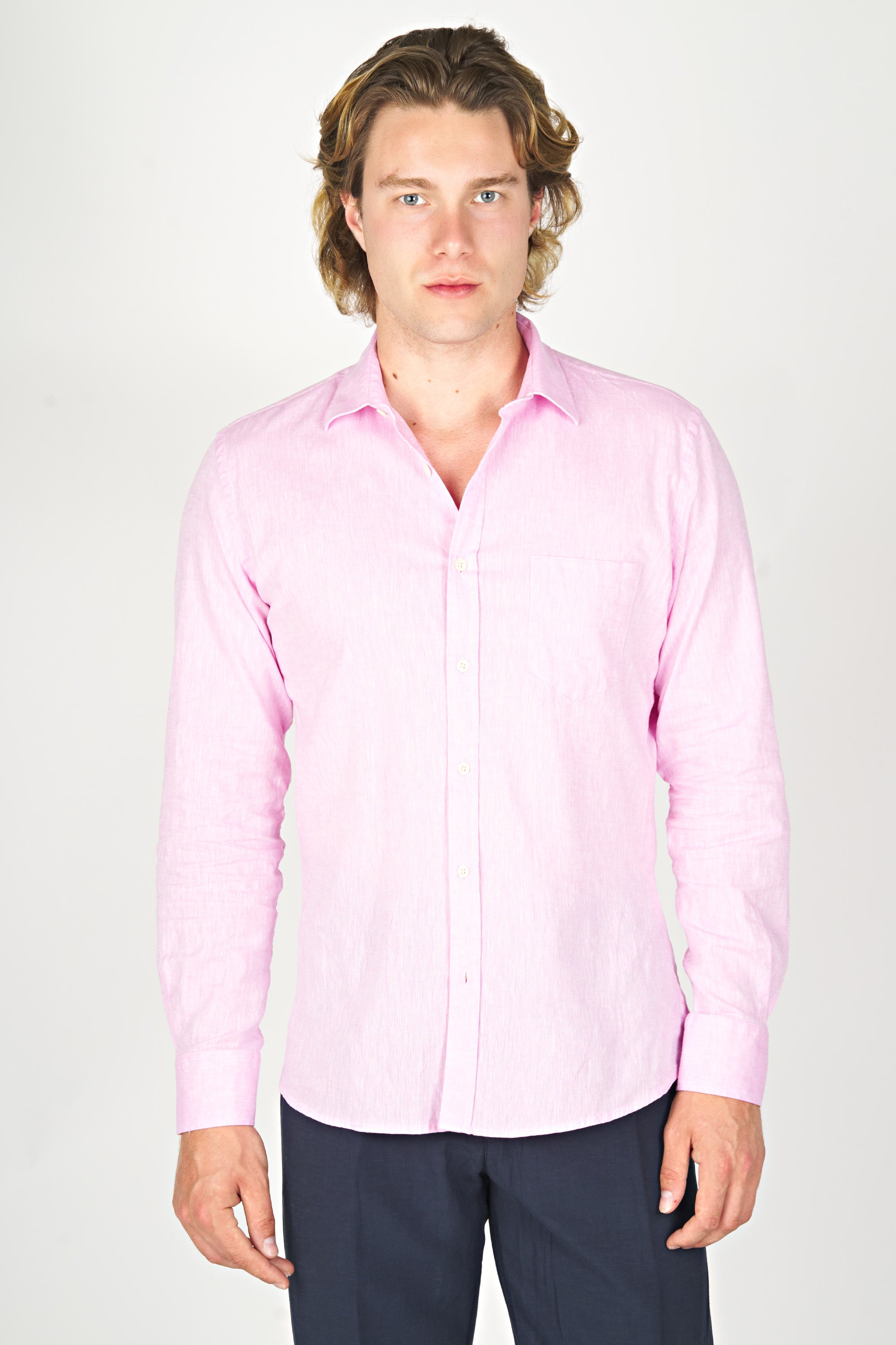 MONTEZEMOLO Camicia in Lino e Cotone