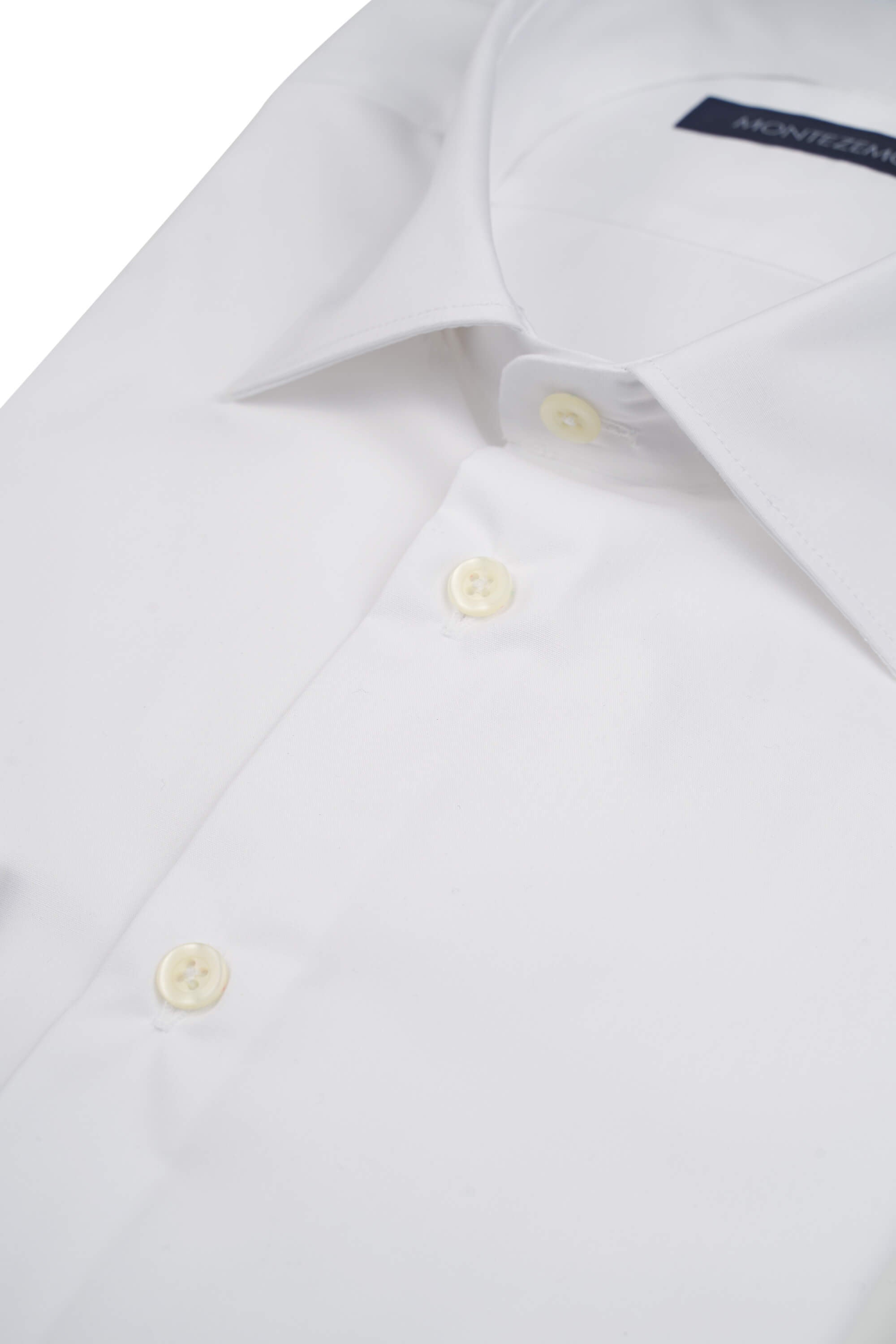 MONTEZEMOLO Shop Online | White Plain Cotton Shirt