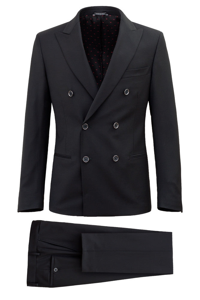 Doublebreasted Virgin Wool Suit – MONTEZEMOLO